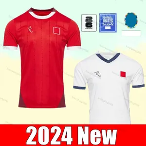 Novo Home Away 2024 Suíça Jerseys de Futebol Homens Crianças Kit 24 25 Embolo Shaqiri Xhaka Elvedi Akanji Zakaria Sow Rieder 2025 Meninos Camisas de Futebol Uniformes Suíços