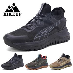 Stiefel Hikeup Neue Männer Wanderschuhe Outdoor Sport Weesistant Climbing Shoes Gummi -Sohle Trekking Sneaker Frauen Sportarten