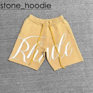 Rhude Shorts 남자 디자이너 반바지 고품질 TRCKSUIT 고급 거리 트렌디 한 바지 느슨하고 cmofortable Sprots Rhude Shorts 여자 캐주얼 Quick Dry Shorts 6767