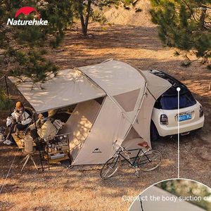 Палатки и укрытие природы -машины автомобильная палатка укрытие внедорожник задний навес для семейного кемпинга на открытом воздухе серебряный солнцезащитный крем 2 человек.