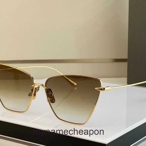 High end sunglasses Womens sunglasses cat eye Dita DTX529 trendy sunglasses butterfly shaped gold outdoor large frame sunglasses with real logo