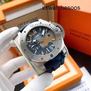 Men Sports Watch Panerais Luminor حركة الحركة التلقائية حركة السويسرية الياقوت مرآة 47 مم 13 مم مصممي العلامات التجارية Band Band Wrist Omxo