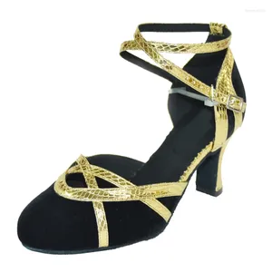 Dance Shoes Women's Customized Heel Closed Toe Ballroom Indoor Social Party Wedding Latin Salsa Black Lady Shoe