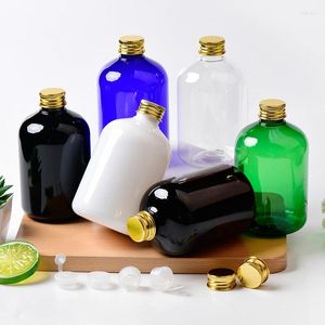 Butelki do przechowywania 20pcs 300 ml pusta plastikowa szampon kosmetyczny aluminiowy z balsamą spa