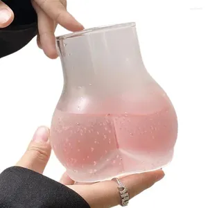 Wine Glasses 450ml BuShaped Glass Funny Pink Buglass Cup Coffee Drink Drinking Supplies For Dining Room Cafe