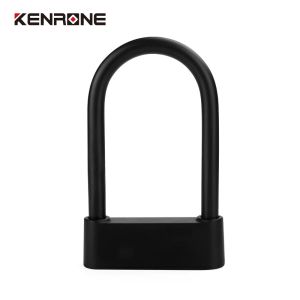 Locks KENRONE Smart Bicycle U Lock IP67 Waterproof Automatic Electronic Fingerprint Safety Door Locks for Motorcycle Bike