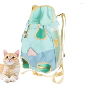 Cat Carriers Bags Ventilated Pet Hiking Carrying Backpack Foldable Breathable Mesh Travel Carrier