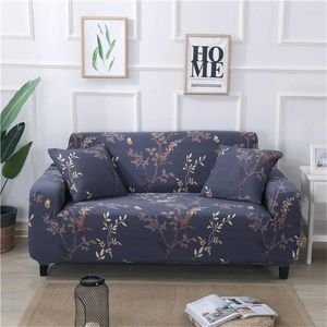 Чехлы на стулья с цветочным листом, чехол для дивана, ананас, геометрический узор, эластичный полный комплект, эластичное украшение для дома, 4-местные диваны