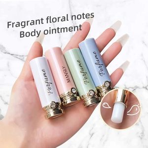 Flowers Delight Solid Perfumes Women Men Light Fragrances Long Lasting Natural Fresh Deodorant Stick Portable Balm Perfume 240402