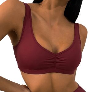 Outfit Women Compression V Neck Comfort Soft Scrunch Scrunch Sport Women's Women Sexy Solid Color Fiess Running Exercome Yoga In biancheria intima