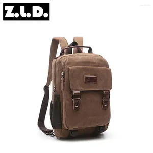 Backpack męski płótno na płótnie wszechstronne wszechstronne torby crossbody mężczyźni kobiety vintage torebki komunikacyjne