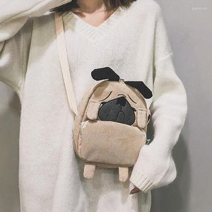 Drawstring Kawaii Cute Cartoon Animals Tote Bag Dog Shoulder Crossbody For Women Travel Daypack Shopping Girls Handbag