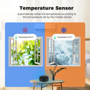 Tuya Smart WiFi IR Fernsteuerung Universal Temperatur Feuchtigkeitssensor für Klimaanlagen Fan TV DVD Voice Alexa Google Home