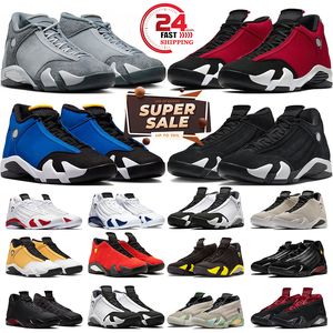 Jumpman 14 14s Баскетбольные кроссовки Bred Laney Gym Red Flint Grey Blue Black Toe Desert Sand Ginger Candy Cane Hyper Royal Laney Mens Sports Sneaker Trainer