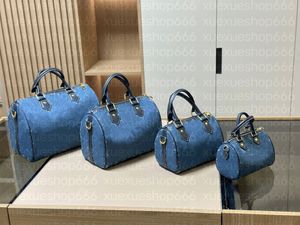 Sacos de designer de luxo das mulheres duffel sacos denim carta 20 25 30 bolsas marca sacos de ombro senhoras armazenamento totes crossbody sacos feminino sacos de viagem bolsas de bolso