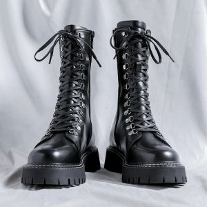 Stiefel Männer wasserdichte Schnüren -up Chukka -Knöchelstiefel Oxford Kleidungsstiefel Freizeitgeschäftsarbeit tägliche Schuhe für Männer