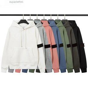 Mens topstoney marca hoodies clássico braçadeira pulôver casual esportes sete cores moletom tamanho M-2XL