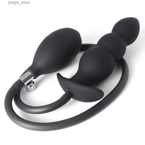 Sonstige Gesundheitszustand HomeProduct CenterInflatable Anal Plugmetal Ballanal Plugmal -Sexualspielzeug Y240402