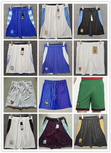 2024 Man Soccer Shorts National Team Shorts Mbappe Barella Havertz 2023 Argentina Football Pants