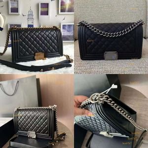 Classic channells coco New designer Crossbody Fashionable Lingge Chain Bag Small Fragrant Wind Caviar Cowhide Versatile Shoulder Bag