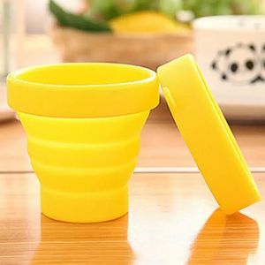 new 2024 150ml 4Color Folding Cup Silicone Water Coffee Cup Heat Resistant Can Put Boiling Water Multifunction Travel Camping Folding Cup -