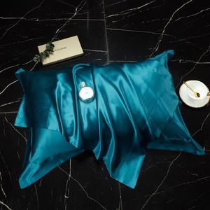 1PCS 100 Pure Silk Pillcase Queen King Size for Home Soft Healthy Cushion Cover Case 4874CM Y240325