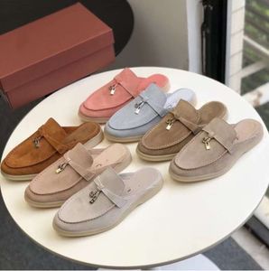 Latest Designers Slippers Top Quality Cashmere Mans Sandals Womens Shoes Classic Buckle Round Toes Flat Heel Leisure Comfort Four Seasons Mainstream Shoes 5233677