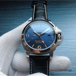 Paneraiss Men's Wrist Watches Automatisk schweizisk klockstorlek 44mm Importerad Cowhide Watchband BH