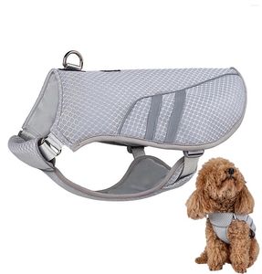 Gilet rinfrescante per abbigliamento per cani, giacca leggera con tecnologia in microfibra evaporativa, riflettente, traspirante, senza imbracatura per la passeggiata dei cuccioli