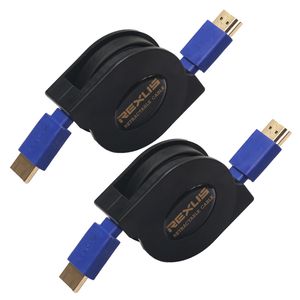1.8M Retractable Flexible Flat HD Cable Video Cables Gold Plated High Speed V1.4 1080P 3D Cable for HDTV Splitter Switcher