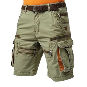 Men's Shorts Mens cargo shorts elastic washed vintage waistband and pocketsC240402
