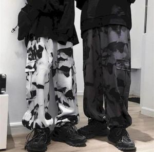 MEN039S PANTS WIDE LEGMEN WOMEN KORAJUKU HARAJUKU HIRAJUKU RETRO TIDYE CARGOルースヒップホップカジュアル愛好家パンクボット1760301