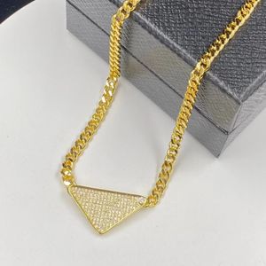 Designer diamond necklace men women necklaces designer jewelry triangle pendant classic unisex outdoor recreation travel party stainless steel fashion necklace