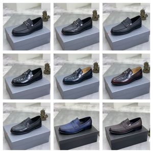 Black Brown Men's Real Calf Leather Wholecut Oxfords Classic Designer Dress Shoes Brand Soft Handmade Office Business Formal Shoe for Men Storlek 38-45