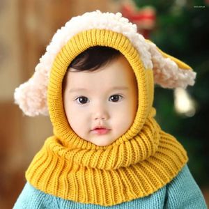 Cappelli Cappello invernale Moda a forma di cucciolo Berretto da bambino Comodo bavaglino lavorato a maglia Carino lavorato a maglia all'aperto caldo per i bambini