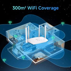 DBIT Wi -Fi Router SIM -карта 4G Modem LTE Router 4 Gain Antennas поддерживает 32 устройства подключения, применимые к Европе Кореи