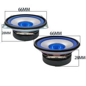 Tenghong 2pcs 2.5 Inch 66MM 4 Ohm 5W Full Range Speaker Lighting Audio Speakers Bluetooth Radio Loudspeaker For Home Theater