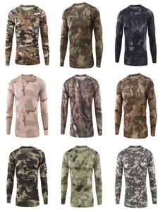 NewTShirt Bodybuilding Tights Mens Dry Quick Camo Long Sleeve T Shirts Crossfit Compression Shirt9897955211