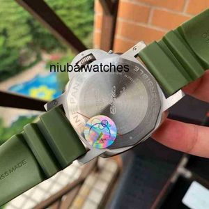 Automatic Designer Watch Mechanical Mens Series Military Green 45mm Frosted Fine Steel N5rz