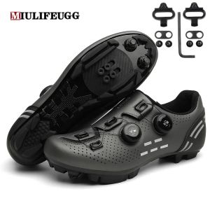 Boots Mtb Cycling Shoes Men Selflocking Speed Road Bike Sneakers Racing Women Bicycle Flat Cleat Mountain Spd Clits Footwear