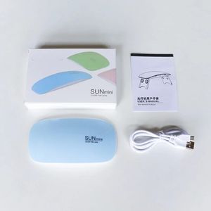 Lampada per chiodo UV portatile per asciugatura per unghie a casa veloce e facile con sole Mini asciugacapelli da 6 W e cavo USB per smalto per unghie a 120 caratteri