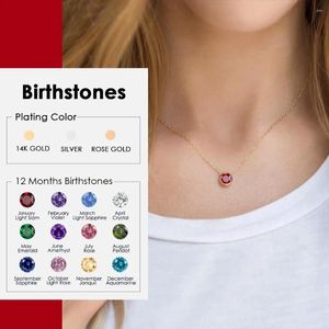 Colares Pingente Cadeia de Aço Inoxidável Colar Mulheres Designer Luxo Jóias Cor de Ouro Noiva Declaração Birthstone Janeiro Luz Siam