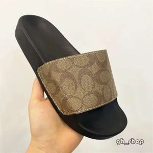 Coachly Shoes 10A 최고 품질의 남자 여름 샌들 플립 플롭 슬라이드 Low Dhgate 로퍼 Sandale Sandal Tazz 슬리퍼 더블 신발 여성 실내 디자이너 슬리퍼 3672