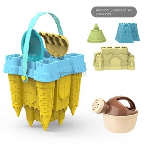 Sand Play Water Fun Beach Castle Bucket Play Sand Set Toys Sand Scoop Children Summer Toys Sand Toys Sand Box For Kids Outdoor Family Roliga gåvor 240402