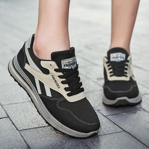 Freizeitschuhe, Turnschuhe, Damen, Mesh, atmungsaktiv, zum Laufen, Sport, Unisex, leicht, weich, dicke Sohle, Loch, Paar, sportlich