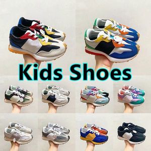 327 Kids running shoes Toddler Sneakers Girls Boys Trainers Sea Salt Black Dark Violet Summer Jade Multicolor Oak Leaf Grey Runner shoeE0G5#