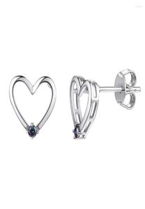 Studörhängen Collare 925 Sterling Silver Heart for Women Dainty Gift Girls BRINCOS BRIDEMAID S915 E6073461938