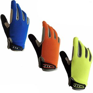 Cycling Gloves Full Finger Boys Girls Kids Bike Bicycle Breathable Glove Touchscreen Grip Outdoor 2-11 Year Drop