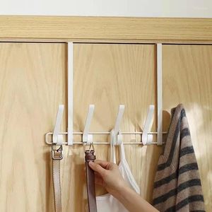 Hooks Iron Art Coat Rack Metal Rust-proof Bathroom Towel Holder Removable Behind Doors Punch-free Installation Clothes Hanger