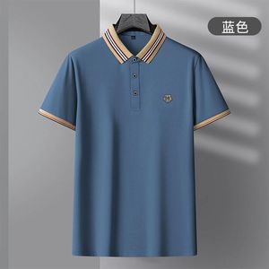 Camisa polo masculina de manga curta camiseta casual paul high-end comércio exterior topo masculino respirável grande meia manga camiseta M--4XL